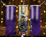 Designs 20 Oz Tumblers Football Horror 1320