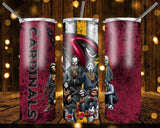 Designs 20 Oz Tumblers Football Horror 1320