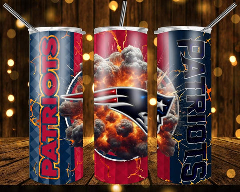 Designs 20 Oz Tumbler Football Kaboom 3D-1328