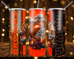 Designs 20 Oz Tumbler Football Kaboom 3D-1328