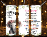 New! Designs 20 Oz Tumbler Happy Monther's Day 779