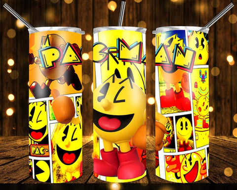 New! Designs 20 Oz Tumblers -Pac-Man- 772