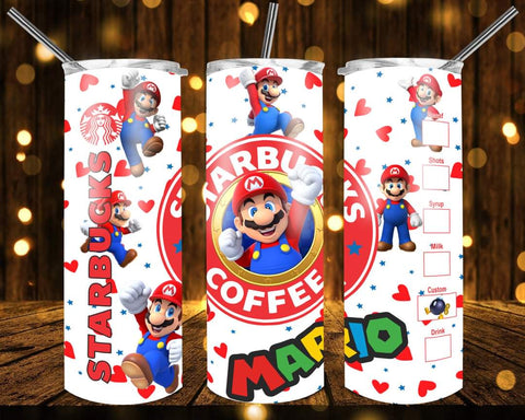 New! Designs 20 Oz Tumbler Super Mario 767