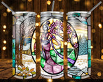 New! Designs 20 Oz Tumblers Stained Glass 722