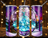 New! Designs 20 Oz Tumblers Stained Glass 722