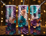 New! Designs 20 Oz Tumblers 3D Flowers 820