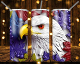 New! Designs 20 Oz Tumblers Patriot Eagle 3D 826