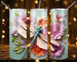 New! Designs 20 Oz Tumblers 3D Dragonfly 832