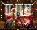 New! Designs 20 Oz Tumblers 3D Dragonfly 832