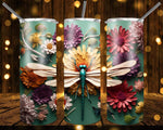 New! Designs 20 Oz Tumblers 3D Dragonfly 832