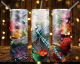 New! Designs 20 Oz Tumblers 3D Dragonfly 832