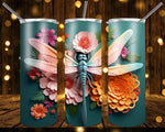 New! Designs 20 Oz Tumblers 3D Dragonfly 832