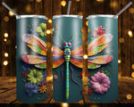 New! Designs 20 Oz Tumblers 3D Dragonfly 832