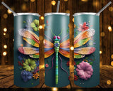 New! Designs 20 Oz Tumblers 3D Dragonfly 832