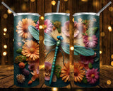 New! Designs 20 Oz Tumblers 3D Dragonfly 832