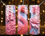 New! Designs 20 Oz Tumblers 3D Flamingo 833