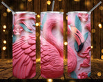 New! Designs 20 Oz Tumblers 3D Flamingo 833