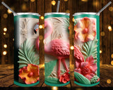 New! Designs 20 Oz Tumblers 3D Flamingo 833