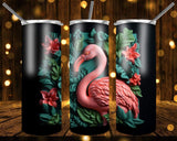 New! Designs 20 Oz Tumblers 3D Flamingo 833