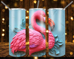 New! Designs 20 Oz Tumblers 3D Flamingo 833