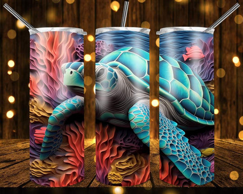 New! Designs 20 Oz Tumblers 3D Ocean 831