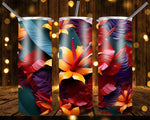 New! Designs 20 Oz Tumblers Tropical Flowers 841