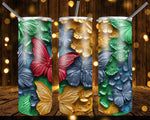 New! Designs 20 Oz Tumblers 3D Butterfly 834