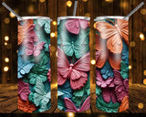 New! Designs 20 Oz Tumblers 3D Butterfly 834