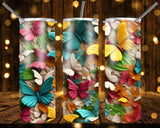 New! Designs 20 Oz Tumblers 3D Butterfly 834