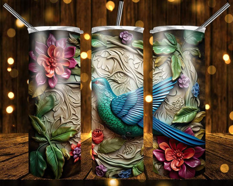 New! Designs 20 Oz Tumblers 3D Hummingbird 835