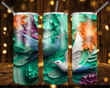 New! Designs 20 Oz Tumblers 3D Hummingbird 835