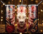 New! Designs 20 Oz Tumblers 3D Lion 836