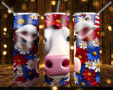 New! Designs 20 Oz Tumblers 3D Patriotic Animals 837