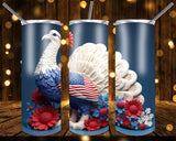 New! Designs 20 Oz Tumblers 3D Patriotic Animals 837