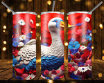 New! Designs 20 Oz Tumblers 3D Patriotic Animals 837