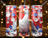 New! Designs 20 Oz Tumblers 3D Patriotic Animals 837