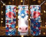 New! Designs 20 Oz Tumblers 3D Patriotic Animals 837