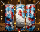 New! Designs 20 Oz Tumblers 3D Patriotic Animals 837