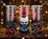 New! Designs 20 Oz Tumblers 3D Horror Flowers 845