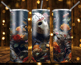 New! Designs 20 Oz Tumblers 3D Horror Flowers 845