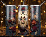 New! Designs 20 Oz Tumblers 3D Horror Flowers 845