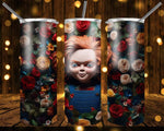 New! Designs 20 Oz Tumblers 3D Horror Flowers 845