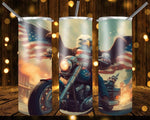 New! Designs 20 Oz Tumblers Eagles and Motorcycles 844