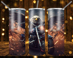 New! Designs 20 Oz Tumblers Eagles and Motorcycles 844