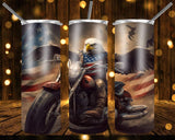 New! Designs 20 Oz Tumblers Eagles and Motorcycles 844