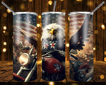 New! Designs 20 Oz Tumblers Eagles and Motorcycles 844