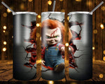 New! Designs 20 Oz Tumblers 3D horror brick wall 851