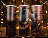 New! Designs 20 Oz Tumblers 3D horror brick wall 851