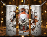 New! Designs 20 Oz Tumblers 3D horror brick wall 851