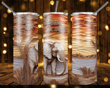 New! Designs 20 Oz Tumblers 3D Animals Africa 846